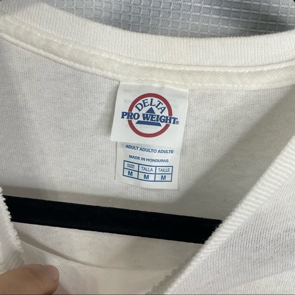 White Las Vegas Hot Pink Airbrush T Shirt Size Medium - Picture 3 of 6